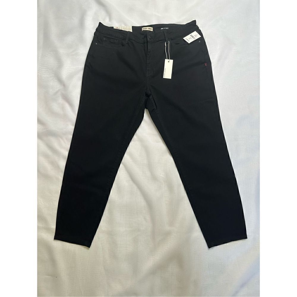 Warp+Weft Women’s Black JFK Skinny Plus Size 22W